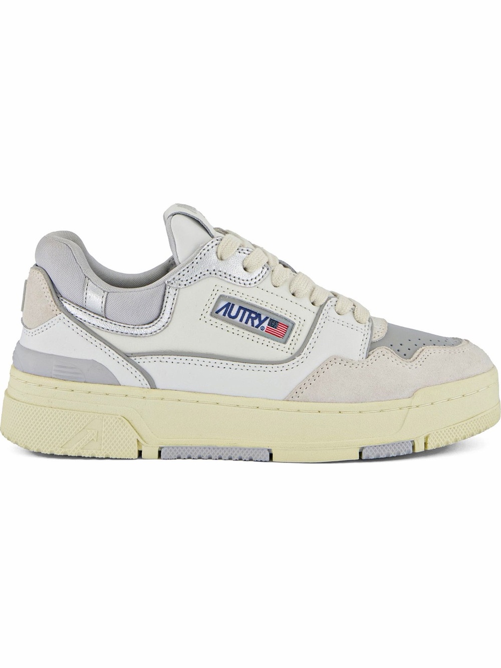 AUTRY SNEAKERS
CLC LOW SNEAKERS IN WHITE AND GREY LEATHER AND SUEDE SIZE 6/36